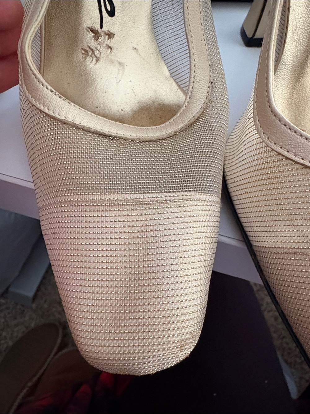 Mesh Square-Toe Pumps - Picture 5 of 6